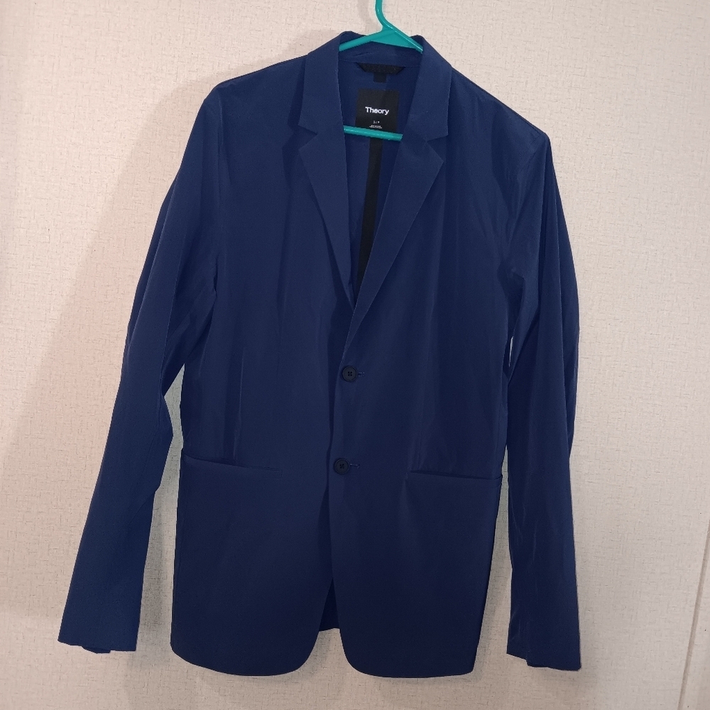 Theory Women Deep Blue Sport Coat Sz S